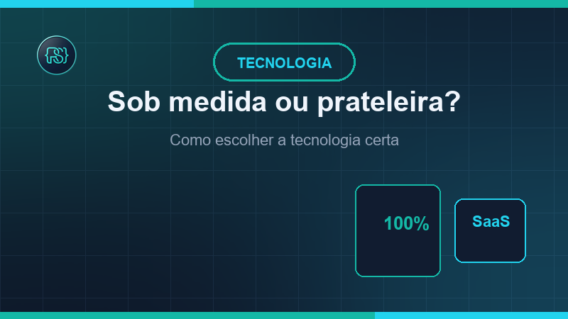 Sistema sob medida ou software de prateleira? Como escolher a tecnologia certa